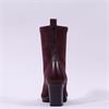 Hispanitas Bangkok Front Zip Heel Boot - Bordeaux Suede